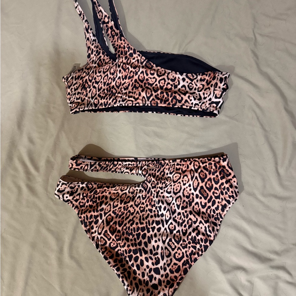 Leopard Print Two-Piece Bikini Set - image 2